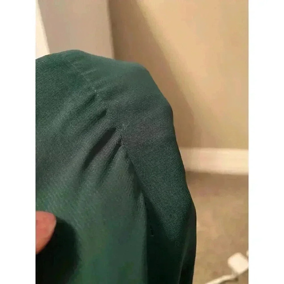 The Limited Halter Ruffle Mini‎ Dress Green Size 6 - Picture 11 of 14